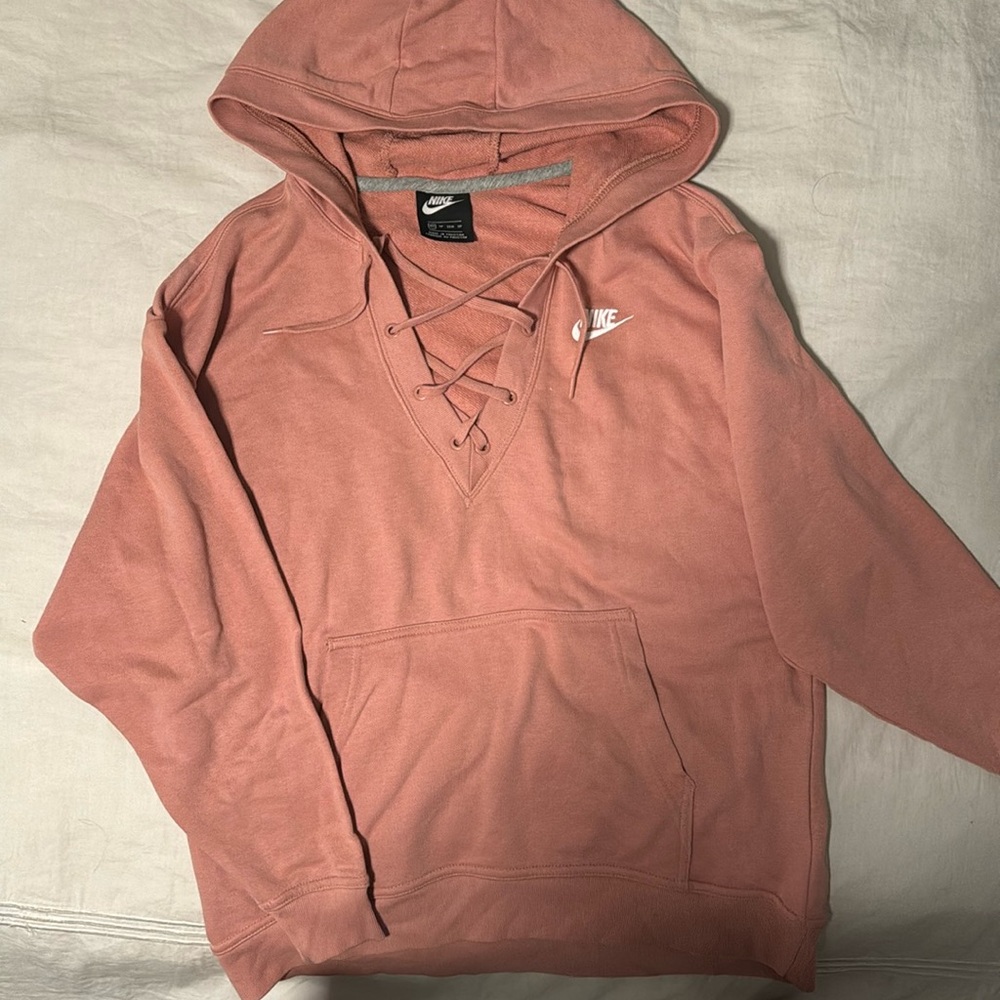 Nike rose dust color oversized hoodie